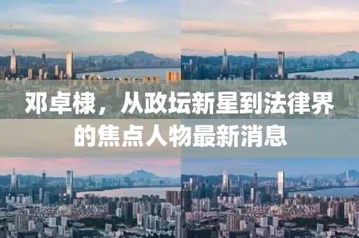 邓卓棣，从政坛新星到法律界的焦点人物最新消息