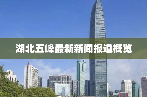 湖北五峰最新新闻报道概览