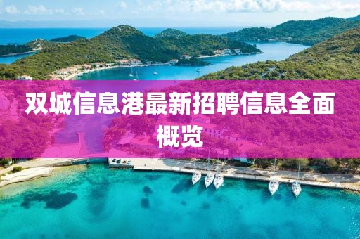 双城信息港最新招聘信息全面概览