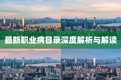 最新职业病目录深度解析与解读
