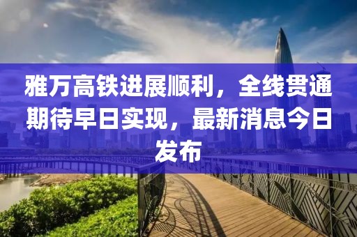 雅万高铁进展顺利，全线贯通期待早日实现，最新消息今日发布