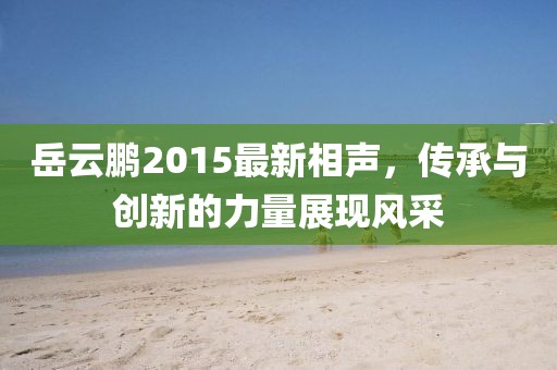 岳云鹏2015最新相声，传承与创新的力量展现风采