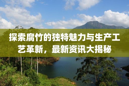 探索腐竹的独特魅力与生产工艺革新，最新资讯大揭秘