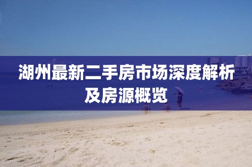 湖州最新二手房市场深度解析及房源概览