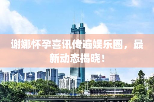 谢娜怀孕喜讯传遍娱乐圈，最新动态揭晓！