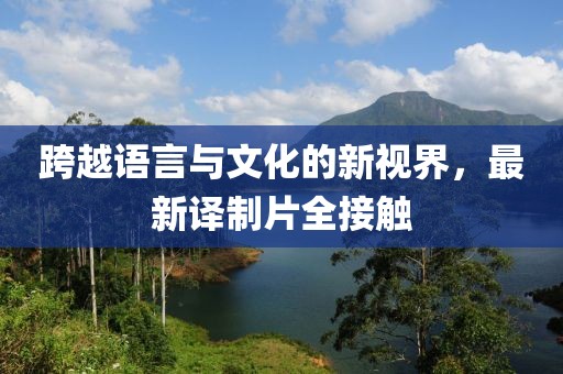 跨越语言与文化的新视界，最新译制片全接触