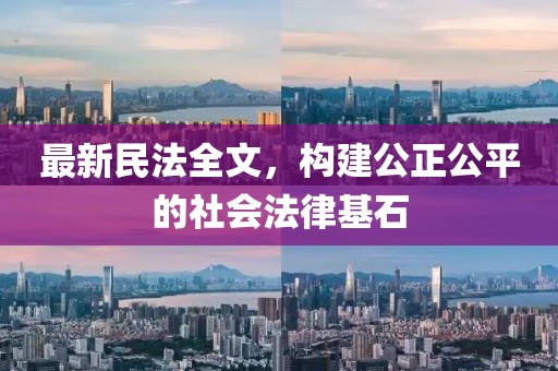 最新民法全文，构建公正公平的社会法律基石