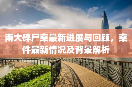 南大碎尸案最新进展与回顾，案件最新情况及背景解析