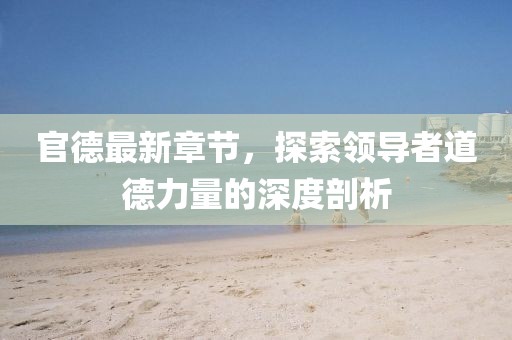 官德最新章节，探索领导者道德力量的深度剖析