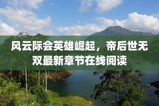 风云际会英雄崛起，帝后世无双最新章节在线阅读