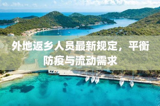 外地返乡人员最新规定，平衡防疫与流动需求
