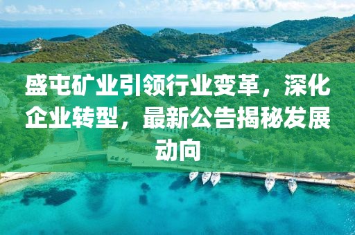 盛屯矿业引领行业变革，深化企业转型，最新公告揭秘发展动向