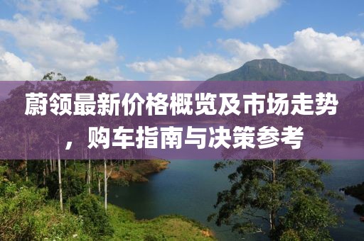 蔚领最新价格概览及市场走势，购车指南与决策参考
