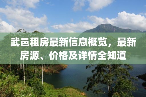 武邑租房最新信息概览，最新房源、价格及详情全知道