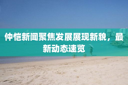 仲恺新闻聚焦发展展现新貌，最新动态速览