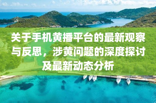 关于手机黄播平台的最新观察与反思，涉黄问题的深度探讨及最新动态分析