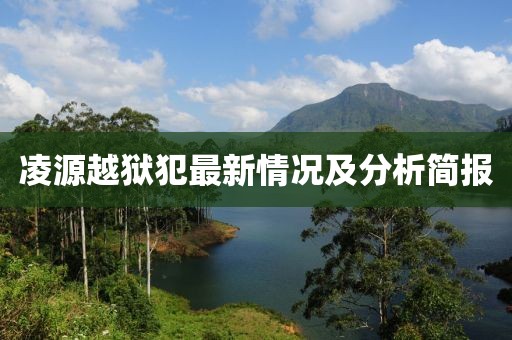 凌源越狱犯最新情况及分析简报