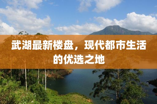 武湖最新楼盘，现代都市生活的优选之地