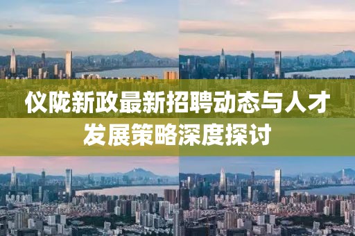 仪陇新政最新招聘动态与人才发展策略深度探讨