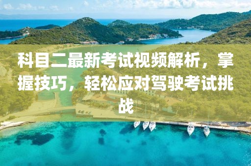科目二最新考试视频解析，掌握技巧，轻松应对驾驶考试挑战