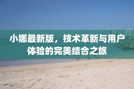 小娜最新版，技术革新与用户体验的完美结合之旅