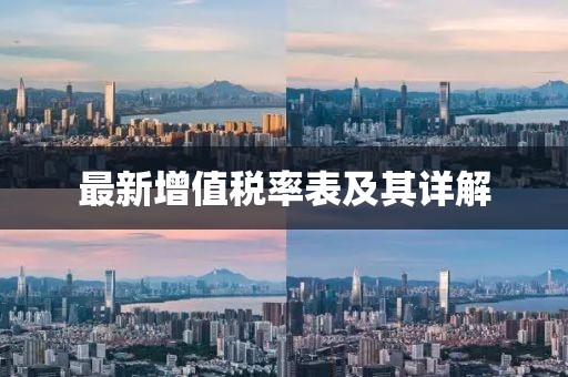 最新增值税率表及其详解