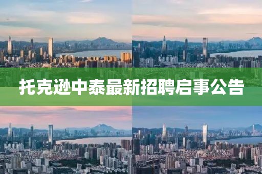 托克逊中泰最新招聘启事公告