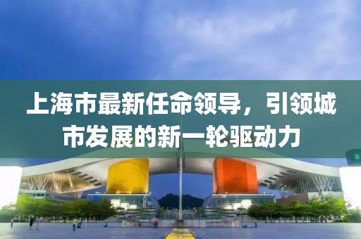 上海市最新任命领导，引领城市发展的新一轮驱动力