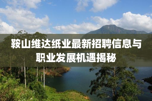 鞍山维达纸业最新招聘信息与职业发展机遇揭秘