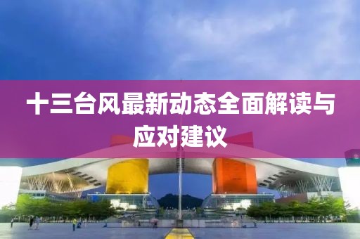 十三台风最新动态全面解读与应对建议