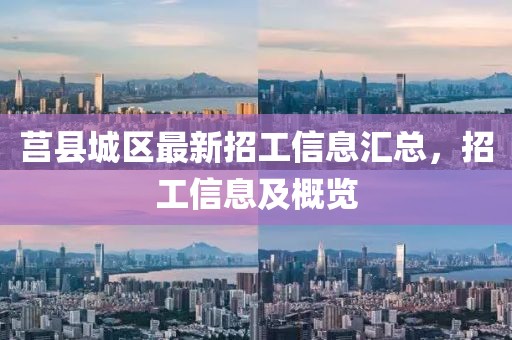 莒县城区最新招工信息汇总，招工信息及概览