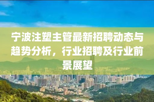 宁波注塑主管最新招聘动态与趋势分析，行业招聘及行业前景展望