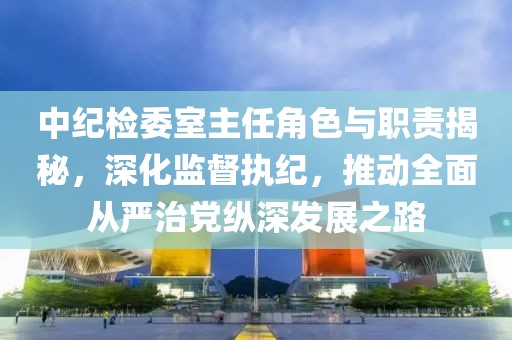 中纪检委室主任角色与职责揭秘，深化监督执纪，推动全面从严治党纵深发展之路
