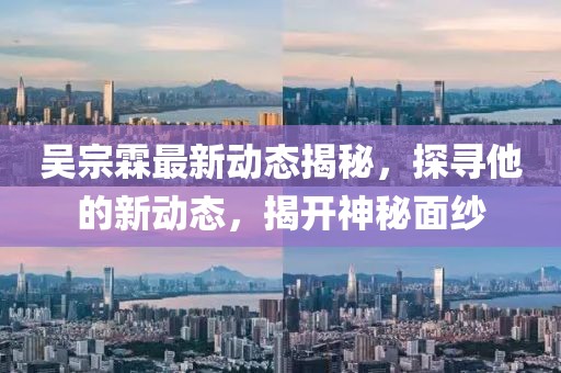 吴宗霖最新动态揭秘，探寻他的新动态，揭开神秘面纱