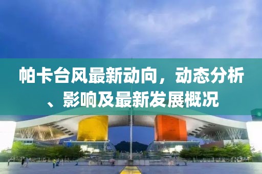 帕卡台风最新动向，动态分析、影响及最新发展概况