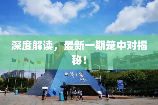 深度解读，最新一期笼中对揭秘！