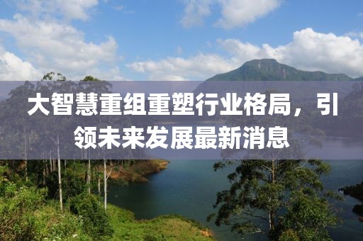 大智慧重组重塑行业格局，引领未来发展最新消息