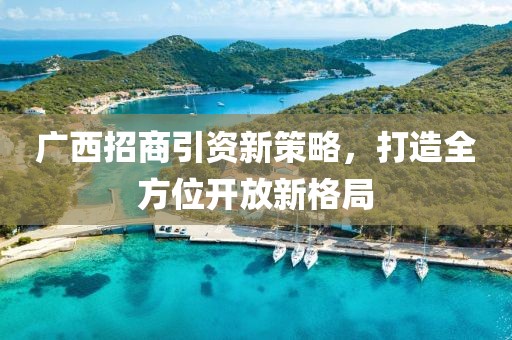 广西招商引资新策略，打造全方位开放新格局