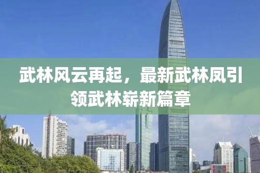 武林风云再起，最新武林凤引领武林崭新篇章