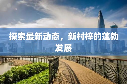 探索最新动态，新村梓的蓬勃发展