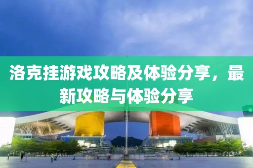 洛克挂游戏攻略及体验分享，最新攻略与体验分享