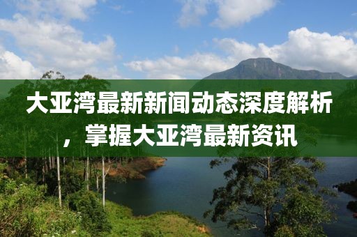大亚湾最新新闻动态深度解析，掌握大亚湾最新资讯