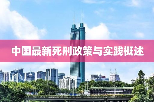 中国最新死刑政策与实践概述