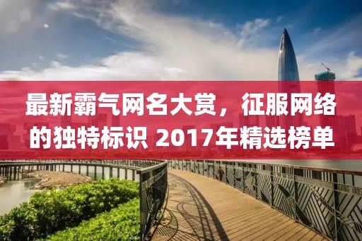 最新霸气网名大赏，征服网络的独特标识 2017年精选榜单