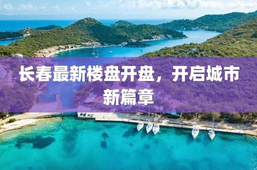 长春最新楼盘开盘，开启城市新篇章