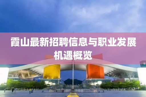 霞山最新招聘信息与职业发展机遇概览