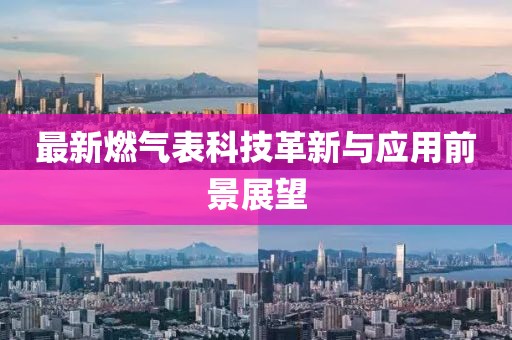 最新燃气表科技革新与应用前景展望