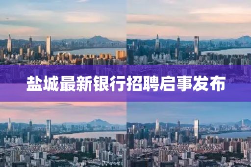 盐城最新银行招聘启事发布