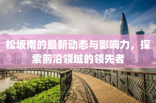 松坂南的最新动态与影响力，探索前沿领域的领先者