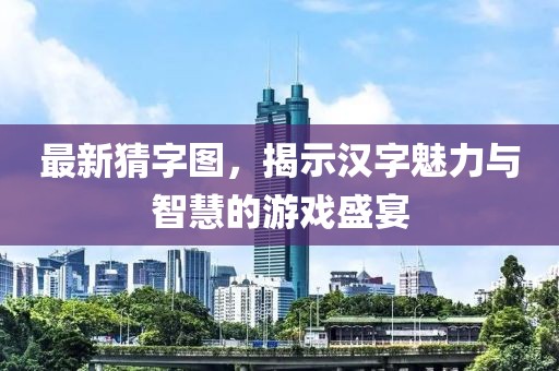 最新猜字图，揭示汉字魅力与智慧的游戏盛宴